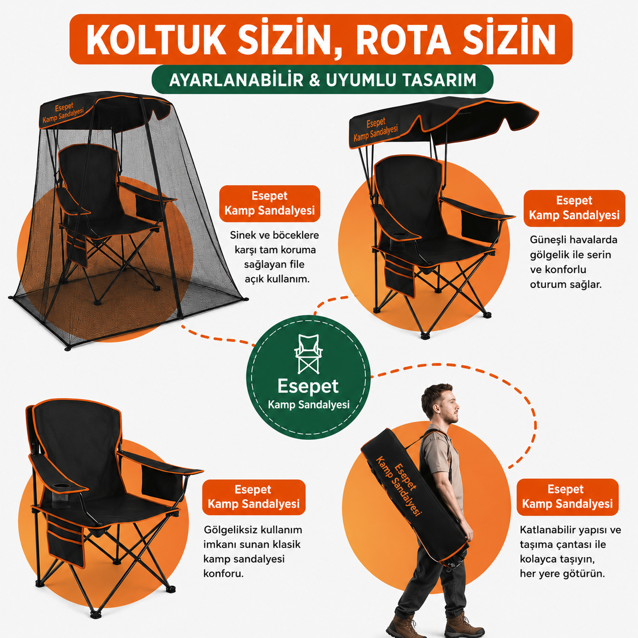 Tam Korumalı Kamp Sandalyesi™