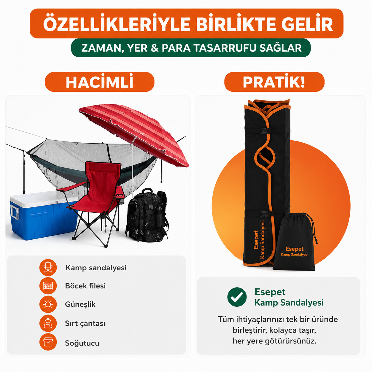 Tam Korumalı Kamp Sandalyesi™